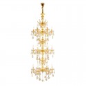 18 Light (6+6+6) 3 Tiers Gold Zinc Alloy Chandelier