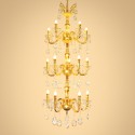 15 Light (5+5+5) 3 Tiers Gold Zinc Alloy Huge Chandelier