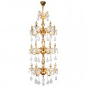 15 Light (5+5+5) 3 Tiers Gold Zinc Alloy Huge Chandelier