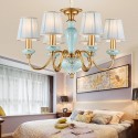 6 Light Luxurious Brass Chandelier