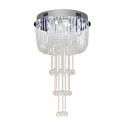 Round Modern K9 Crystal Sparkle Luxury Rain Drop Chandelier