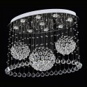 9 Light 3 Balls Modern K9 Crystal Sparkle Luxury Rain Drop Chandelier