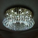 Round Modern K9 Crystal Sparkle Luxury Rain Drop Chandelier