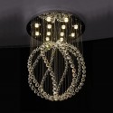 12 Light Ball Modern K9 Crystal Sparkle Luxury Rain Drop Chandelier