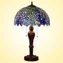 16 Inch Wisteria Stained Glass Table Lamp