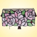 10 Inch Rose Stained Glass Table Lamp