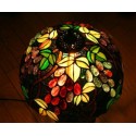 12 Inch Retro Grape Stained Glass Table Lamp