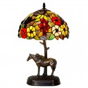 12 Inch Rural Retro Stained Glass Table Lamp