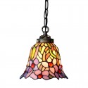 7 Inch Rural Stained Glass Pendant Light