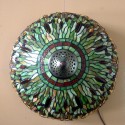 20 Inch Rustic Stained Glass Table Lamp