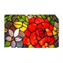 12 Inch Rose Stained Glass Table Lamp