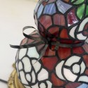 Retro Gourd Stained Glass Table Lamp