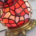 Retro Gourd Stained Glass Table Lamp