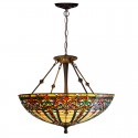 22 Inch Baroque Stained Glass Pendant Light