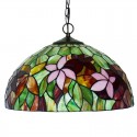 16 Inch 1 Light Stained Glass Pendant Light