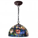 12 Inch Stained Glass Pendant Light