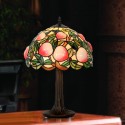 12 Inch Retro Peach Stained Glass Table Lamp