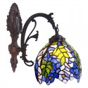 10 Inch Retro 1 Light Rural Stained Glass Wall light