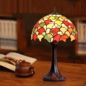 12 Inch Maple Leaf Stained Glass Table Lamp