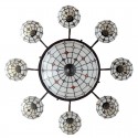 8+1 Light Chandelier Stained Glass Chandelier