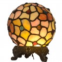 Yellow Stained Glass Table Lamp