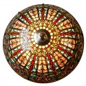 27 Inch Baroque Stained Glass Pendant Light