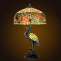 20 Inch Rose Stained Glass Table Lamp