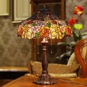 18 Inch Rose Stained Glass Table Lamp