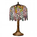 10 Inch Wisteria Stained Glass Table Lamp