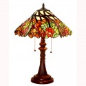 16 Inch Rustic Stained Glass Table Lamp