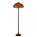 18 Inch Retro Stained Glass Floor Lamp