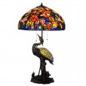 Retro Stained Glass Table Lamp