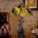 Rural Grape Stained Glass Table Lamp