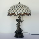 Retro Stained Glass Table Lamp