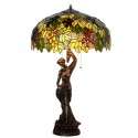 20 Inch Rural Stained Glass Table Lamp