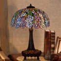 22 Inch Wisteria Stained Glass Table Lamp