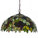 18 Inch Rustic Stained Glass Pendant Light