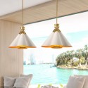 4 Light Retro Rustic Luxury Aluminum Alloy Chandelier with Shade