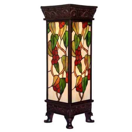 Retro Grape Stained Glass Table Lamp