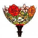 Rose Stained Glass Floor Lamp