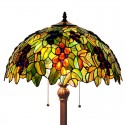 18 Inch Rural Retro Stained Glass Floor Lamp