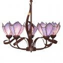 5 Light Chandelier Stained Glass Chandelier