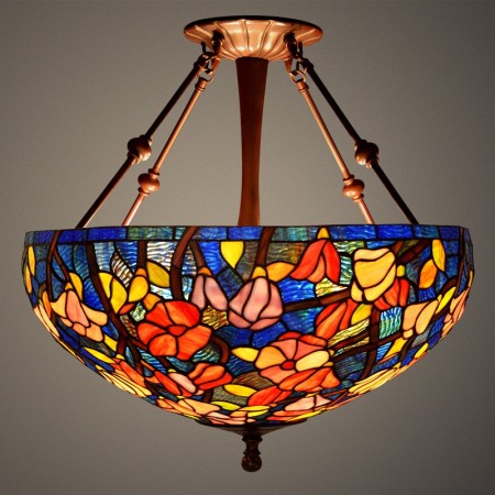 20 Inch Stained Glass Pendant Light