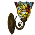 7 Inch Grape Stained Glass Wall light