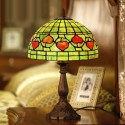 12 Inch Rustic Stained Glass Table Lamp