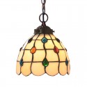 7 Inch Stained Glass Pendant Light