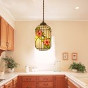 1 Light Stained Glass Pendant Light