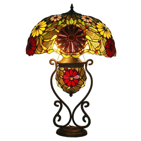 18 Inch Rural Sunflower Stained Glass Table Lamp