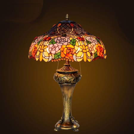 18 Inch Stained Glass Table Lamp