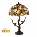 16 Inch Peach Stained Glass Table Lamp